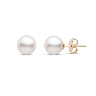14KY 7MM PEARL STUDS