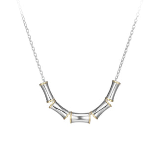 ELLE 2-TONE BAMBOO NECKLACE