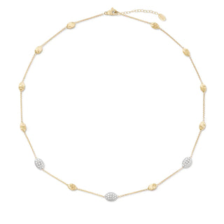 MARCO BICEGO PAVE STATION NECKLACE