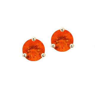 Fire Opal Studs