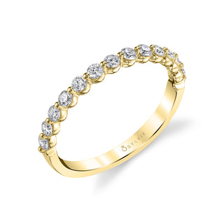 Single-Prong Diamond Band