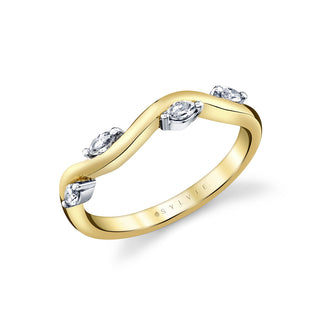 14K Y&W GOLD 0.18CT MARQUISE D