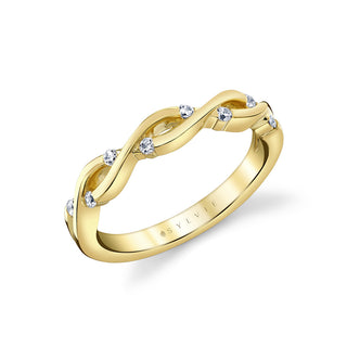 Diamond Spiral Vine Band