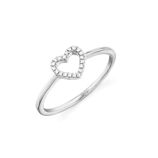 Open heart ring