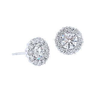Diamond Halo Studs