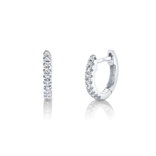 Small diamond huggies