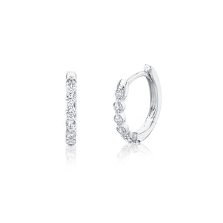 Small diamond hoops