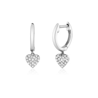 Heart drop hoops
