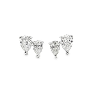Double Pear Studs