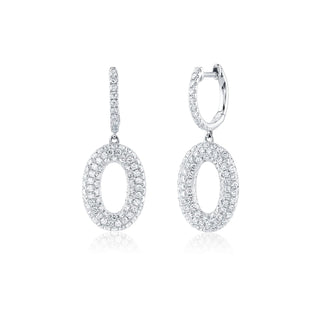 Oval pave drops