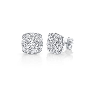 Pave cushion studs