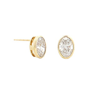 LG oval studs