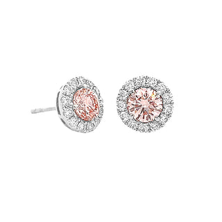 Pink LG halo studs