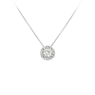 Diamoind halo pendant
