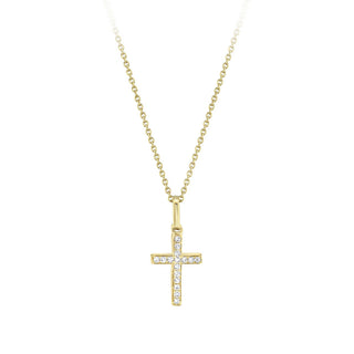 14KY GOLD 18" TINY 0.06CT DIAM