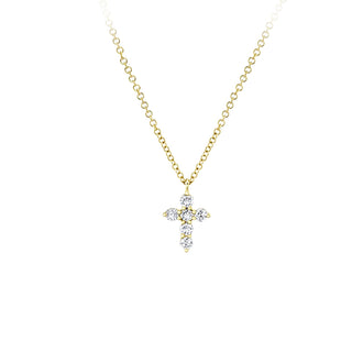 14KY GOLD 18" TINY .25CT 6-DIA