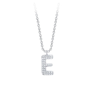 Diamond "E" pendant