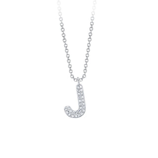 Diamond "J" pendant