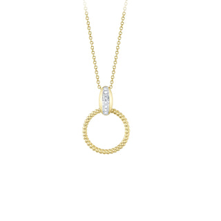 Rope circle pendant