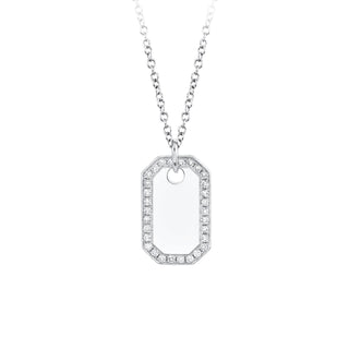 Oblong tag pendant