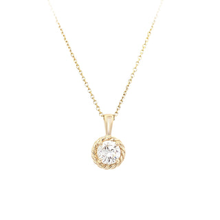 Diamond rope pendant
