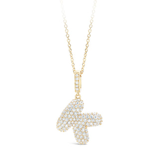 Puffy pave "K"