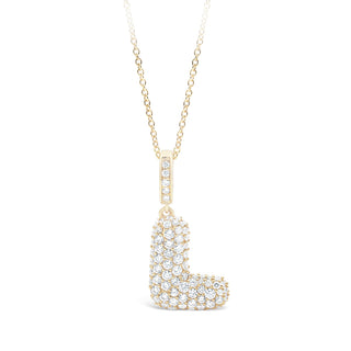 Puffy pave "L"