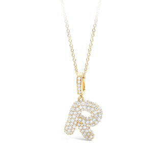 Puffy pave "R"