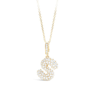 Puffy pave "S"