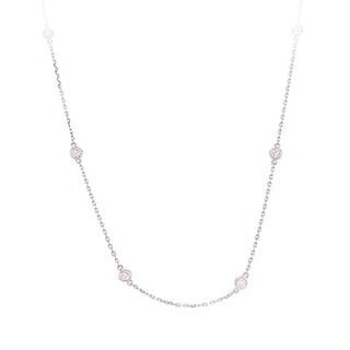 3/4ct station necklace