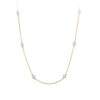 3/4ct station necklace