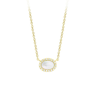 Pearl halo necklace