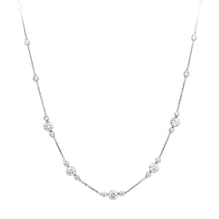 Diamond station necklace