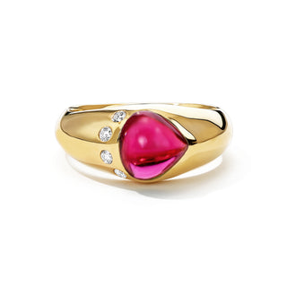 Pink tourmaline ring
