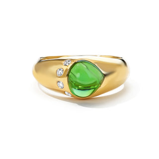 Green tourmaline ring
