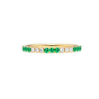 Narrow emerald band