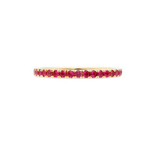 Narrow ruby band