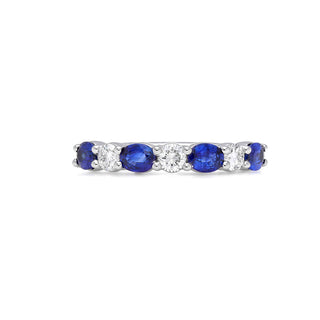 Oval sapphire band