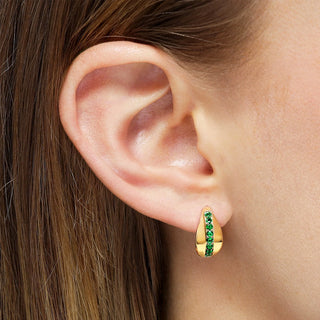 Mark Henry emerald hoops