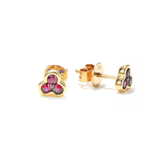 Ruby "Trinity" studs