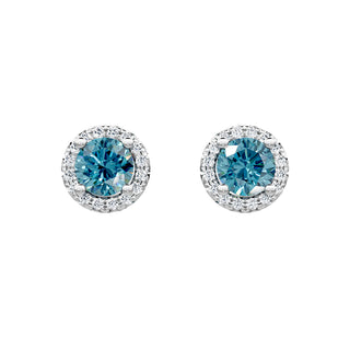 Topaz halo studs