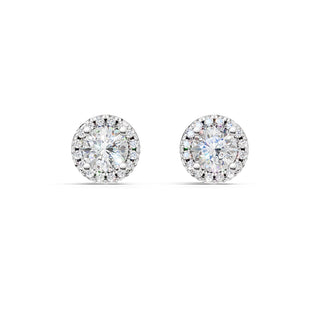 Topaz halo studs
