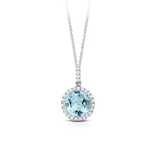 Doves topaz pendant
