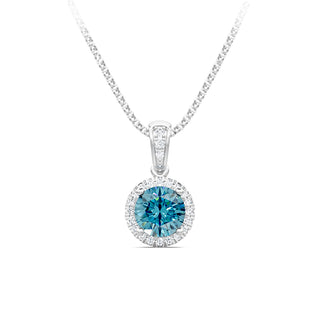 Blue topaz pendant