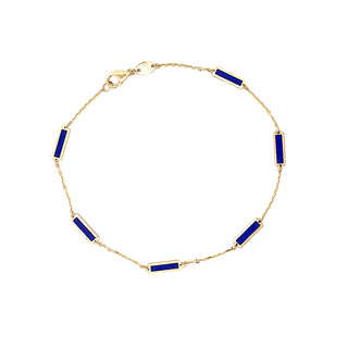 Lapis link bracelet