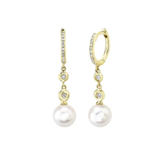 Pearl hoop drops