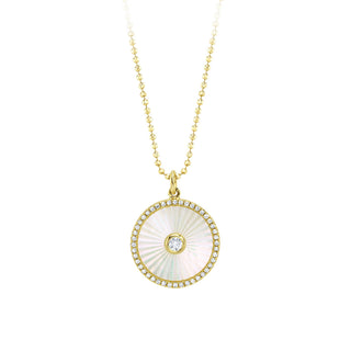 Pearl disc pendant