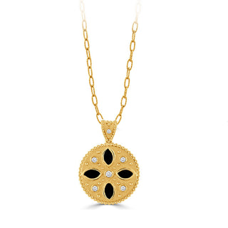 Doves Onyx medallion
