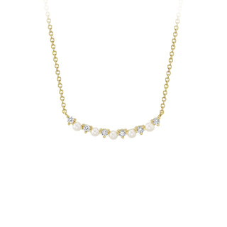 Pearl crescent necklace