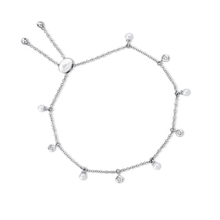 Pearl & diamond bracelet